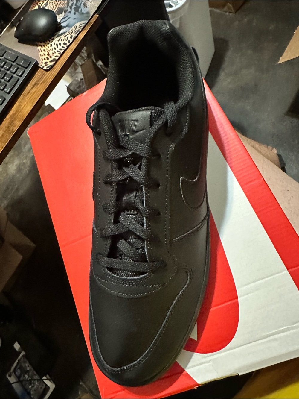 Nike Ebernon Low Black Sneakers - Picture 2 of 6